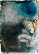 acrylique sur papier La Peau